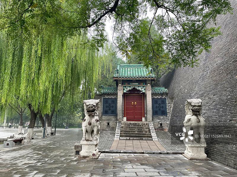 丛台秋天的景色（拍摄于邯郸丛台公园）图片素材