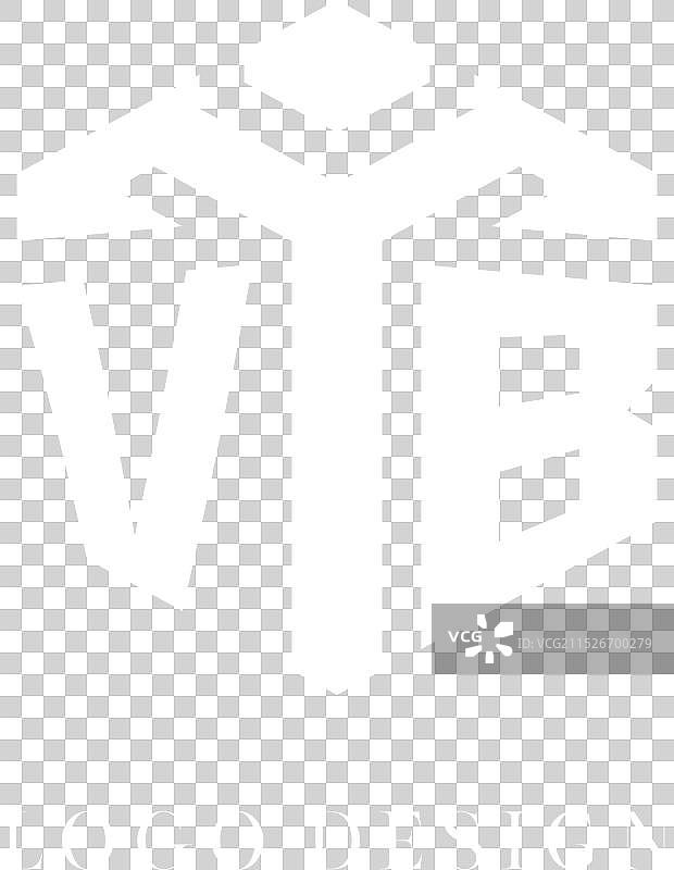 VB六边形几何风格logo图片素材