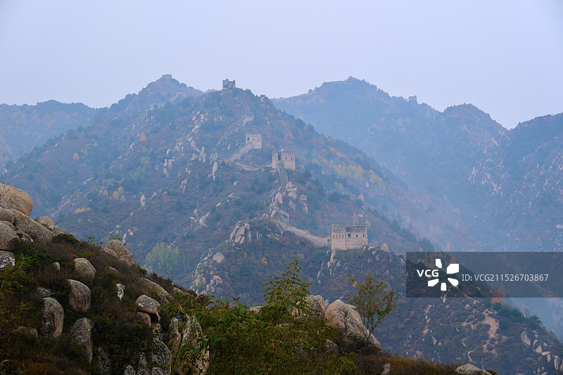 保定涞源县石窝子古长城遗址图片素材