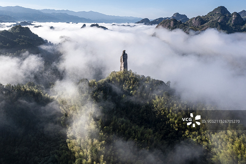 湖南崀山将军石图片素材