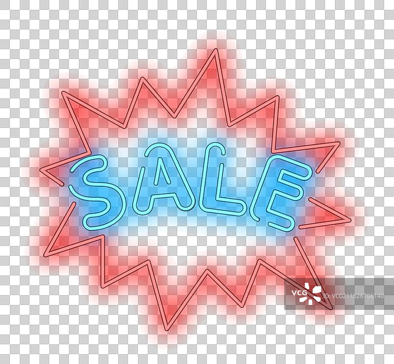 砖墙背景霓虹灯销售标志图片素材