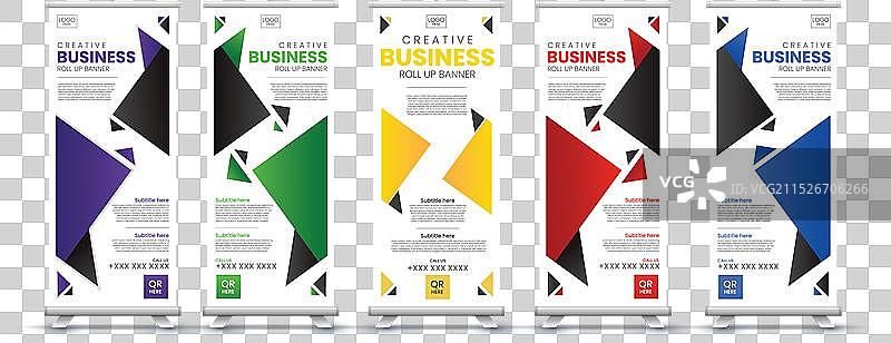 商业易拉宝展架设计图片素材