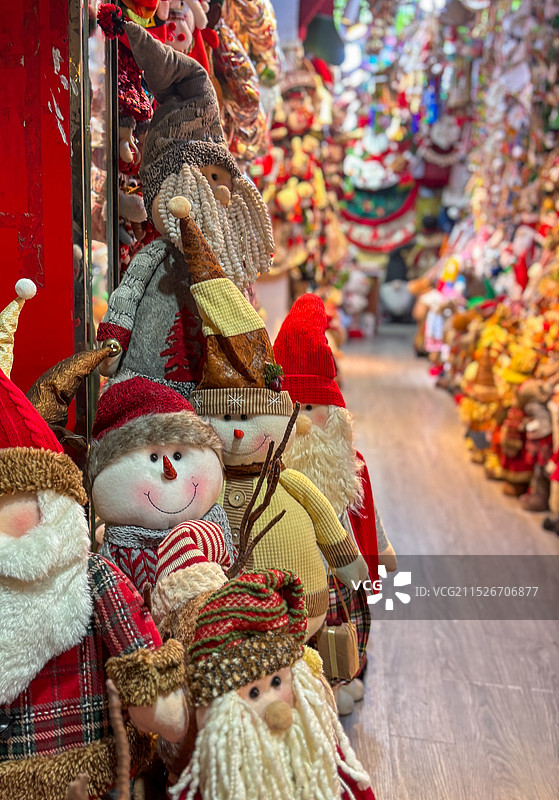 圣诞一条街图片素材