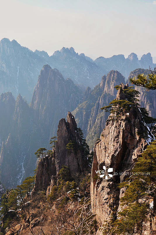黄山 雪景图片素材
