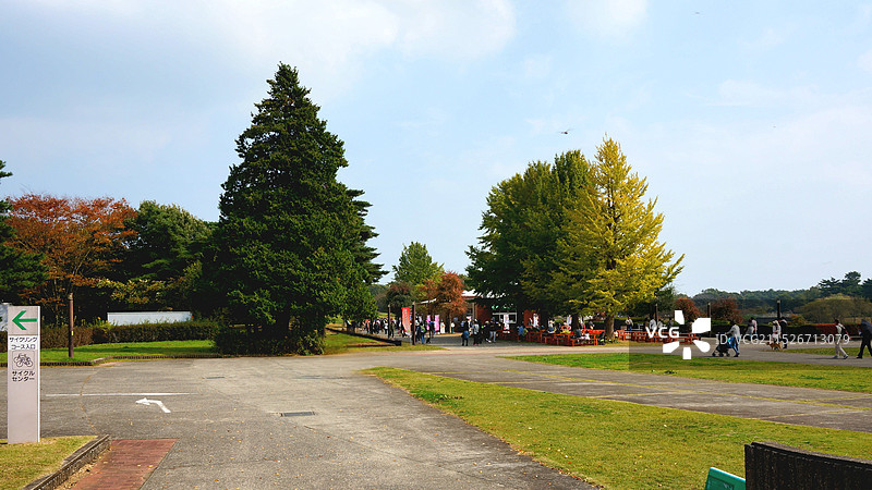 日本茨城县常陆那珂市，秋天的国营常陆海滨公园图片素材