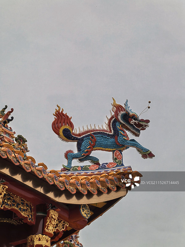 麒麟（屋顶雕塑）图片素材