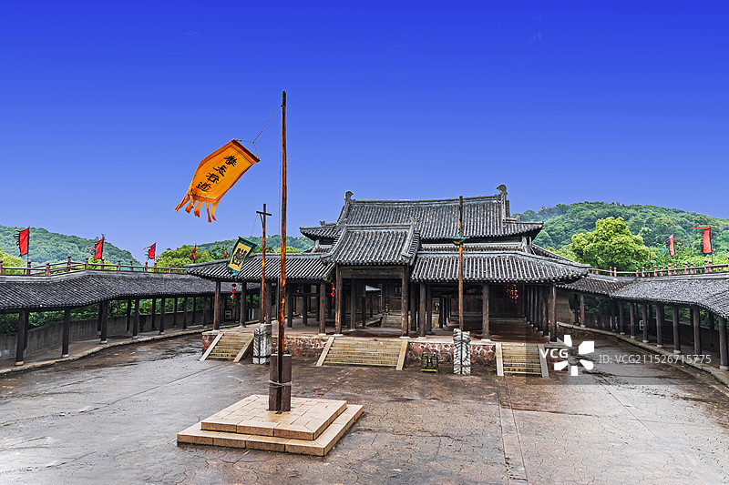 江苏无锡，三国影视城。图片素材