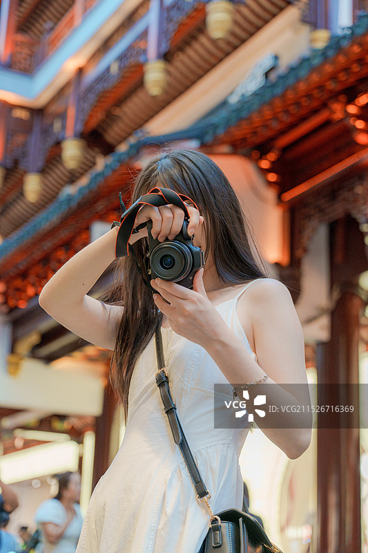 上海国庆旅游打卡图片素材