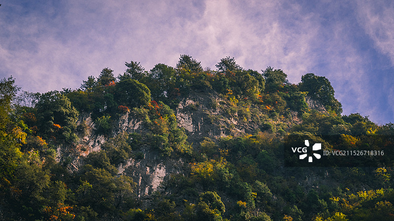金丝峡景区秋景图片素材