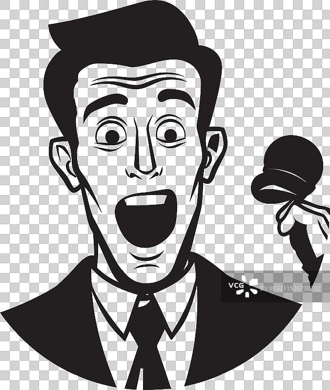 声音公告中的智者呼喊图片素材