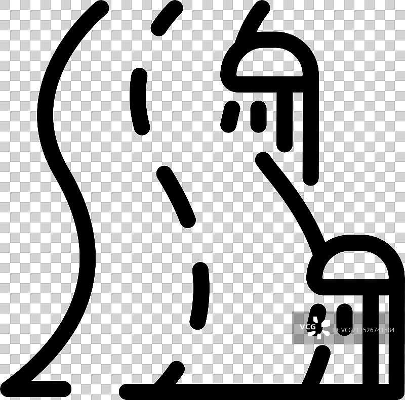 洒水系统浇灌的蜿蜒道路图片素材