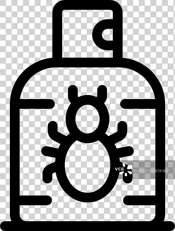 防螨虫喷雾，防止昆虫和蜱虫图片素材