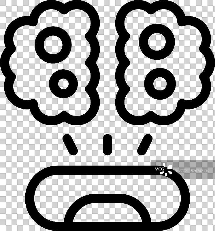 张开的嘴巴图标图片素材