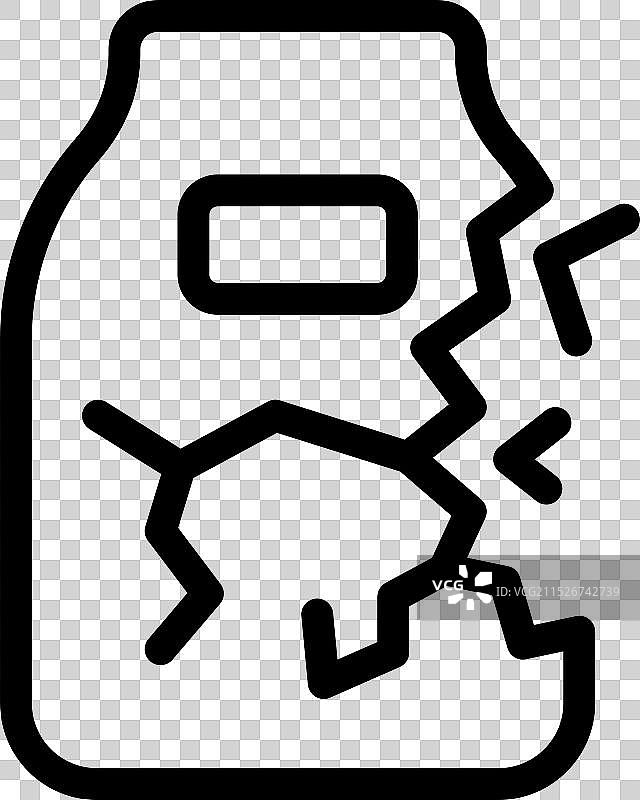 包裹破损问题图标图片素材