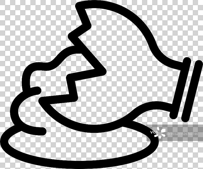 水银坑中的破损灯泡图片素材