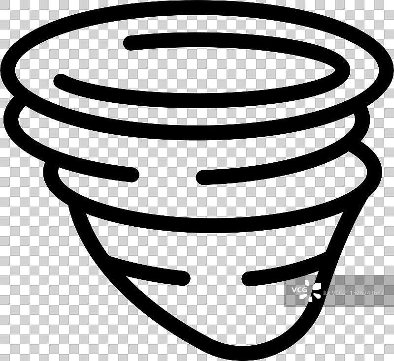 飓风形成漏斗云旋转气团图片素材