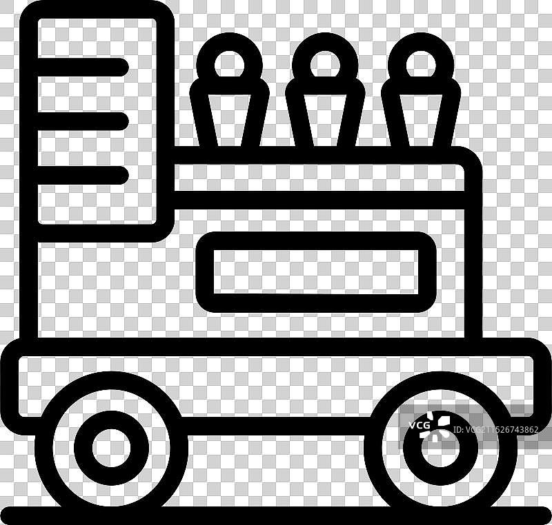 带有遮阳篷的街头冰淇淋车图片素材