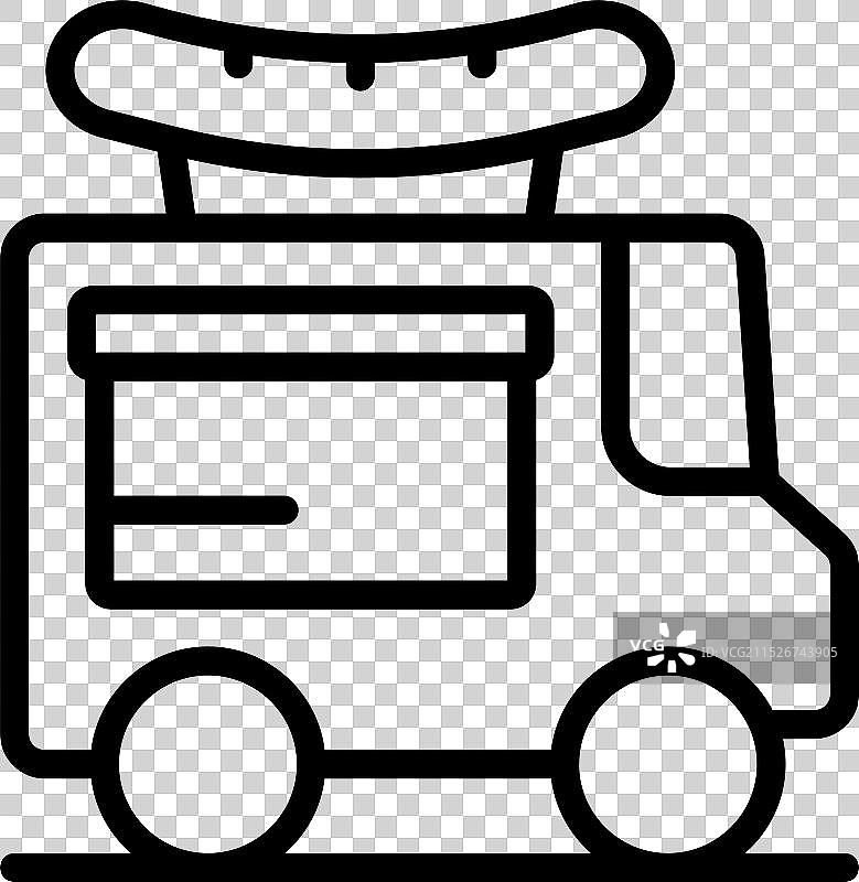 餐车停靠提供快餐图片素材