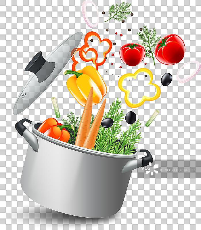 蔬菜砂锅图片素材