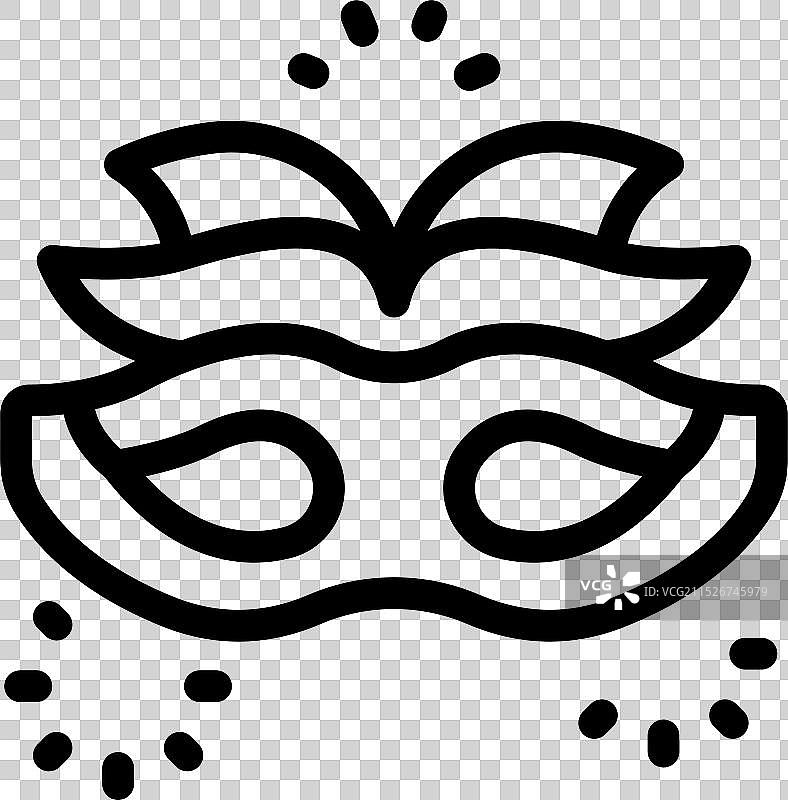 带羽毛的威尼斯狂欢节面具图片素材