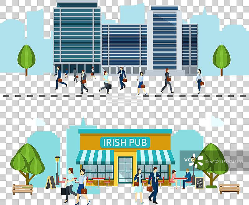 人们上班banner图片素材