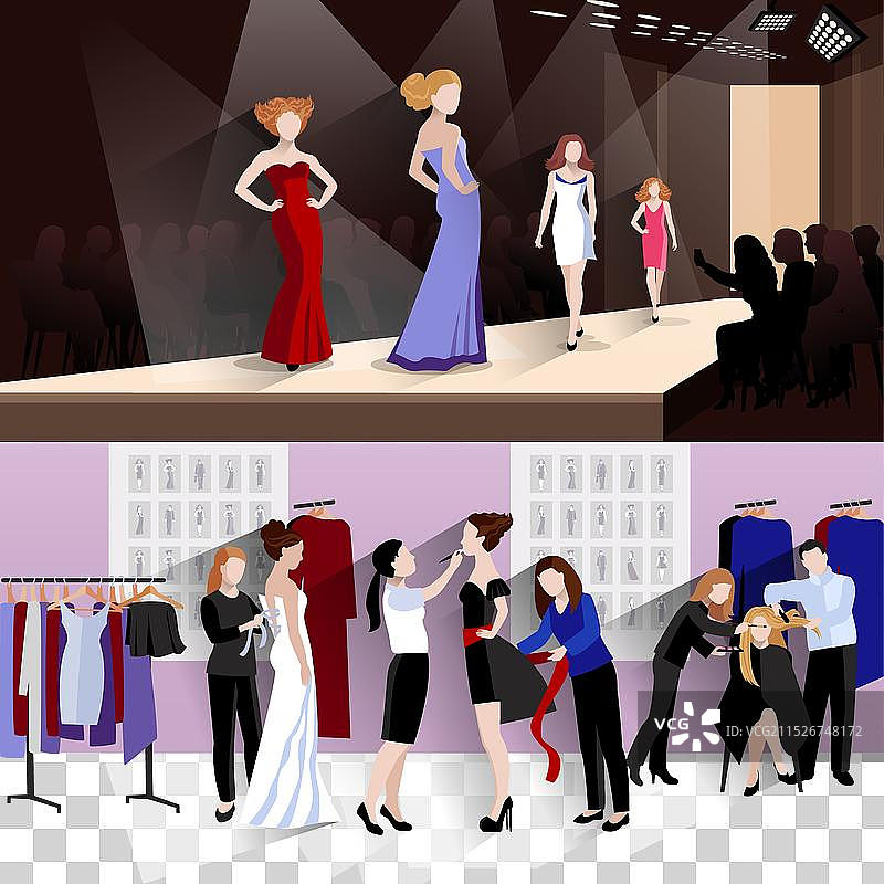 时装模特banner合集图片素材