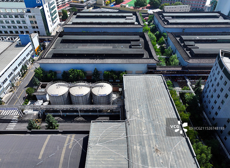 青海省海东市互助县土族故土园天佑德中国青稞酒之源航拍图片素材