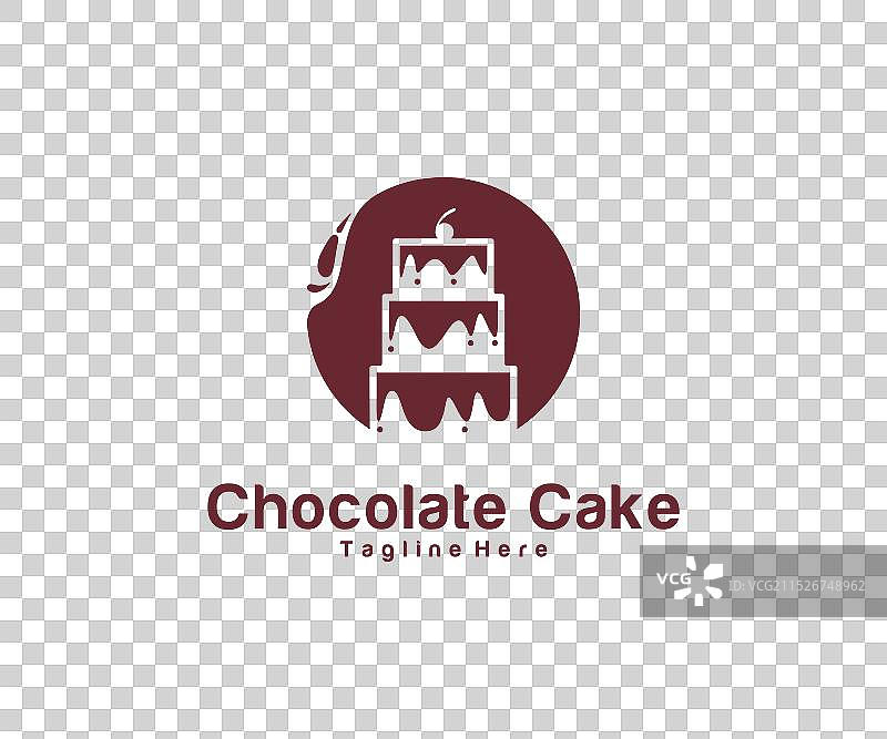 蛋糕标志设计概念巧克力蛋糕标志图片素材