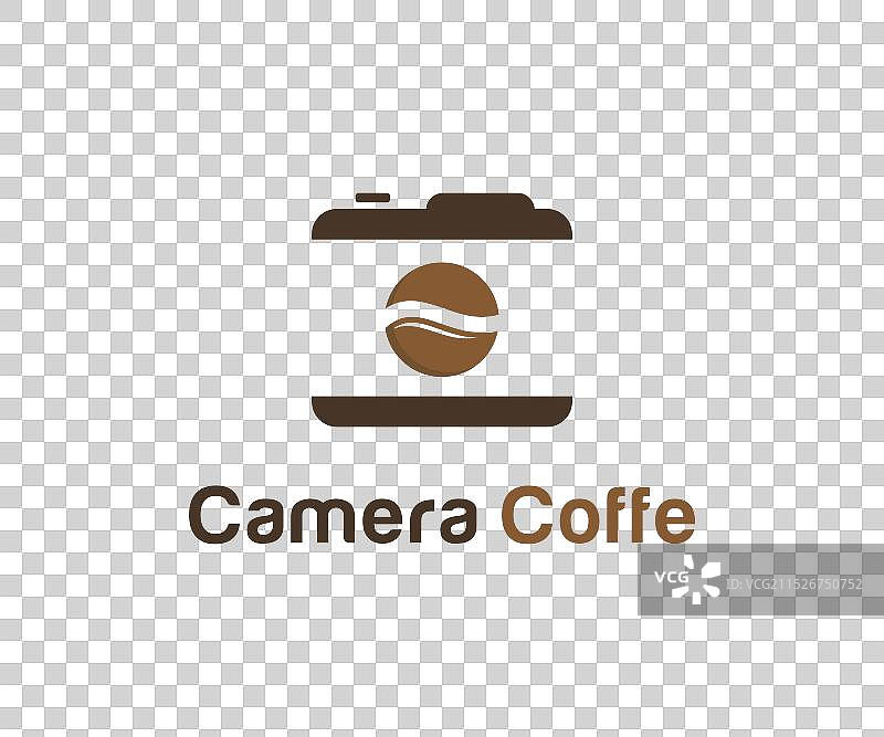 相机咖啡Logo设计概念图片素材