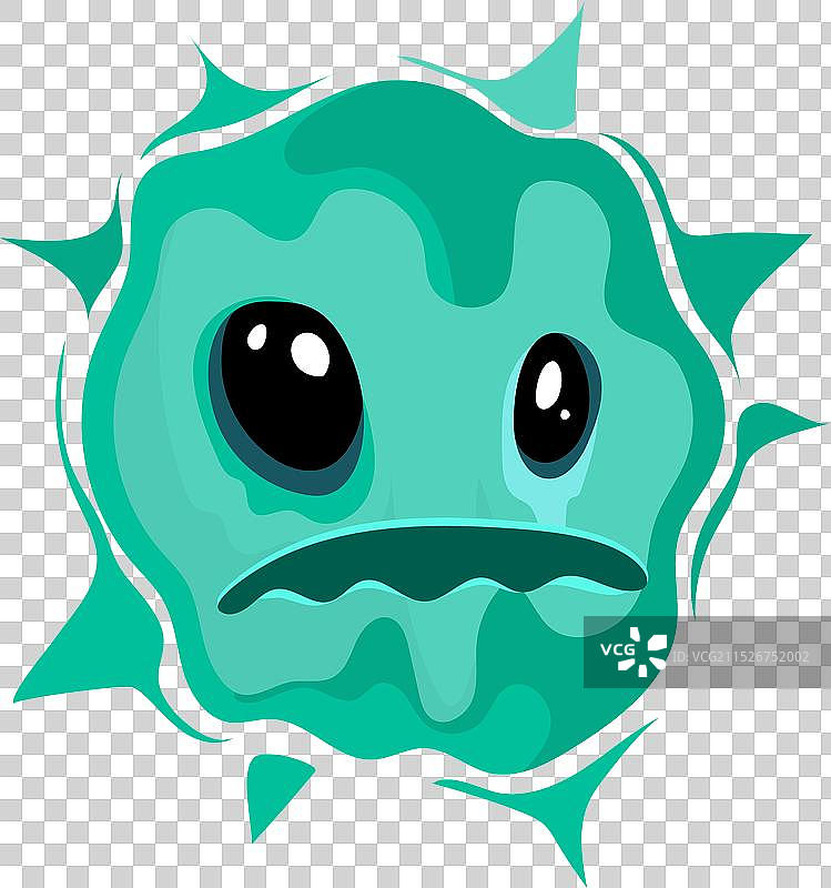 绿色疾病细胞卡通病菌图片素材