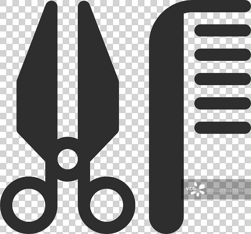 理发店logo美发工具剪刀图标图片素材