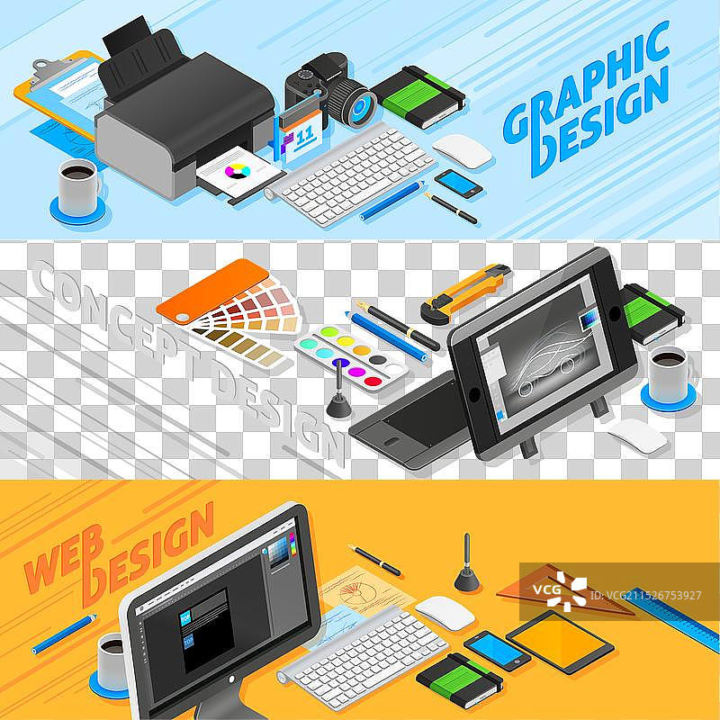 2.5D图形设计banner合集图片素材