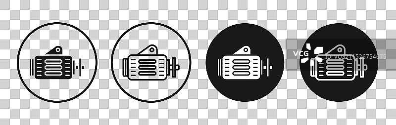 汽车交流发电机图标集图片素材