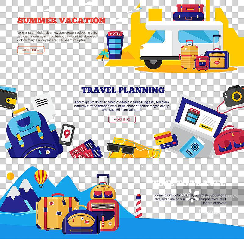 旅行banner合集图片素材