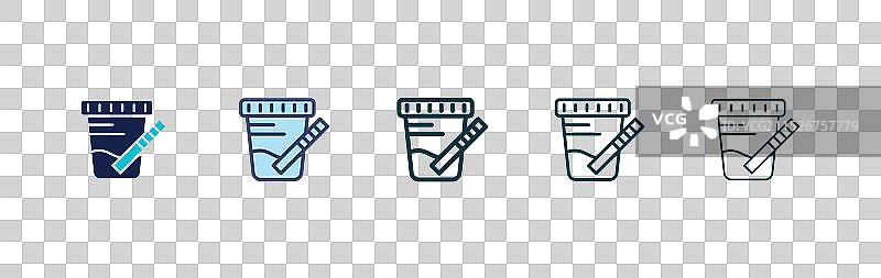 尿液检测图标合集图片素材