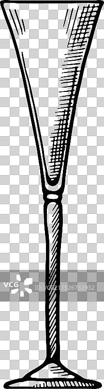 粉笔菜单香槟酒杯图片素材