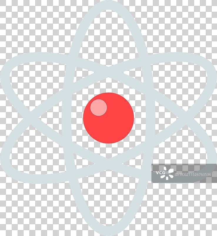 原子模型图标物理科学标志图片素材
