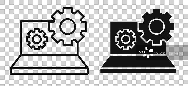 技术支持细线图标集图片素材