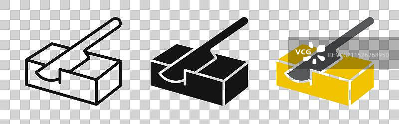 黄油细线条图标集图片素材