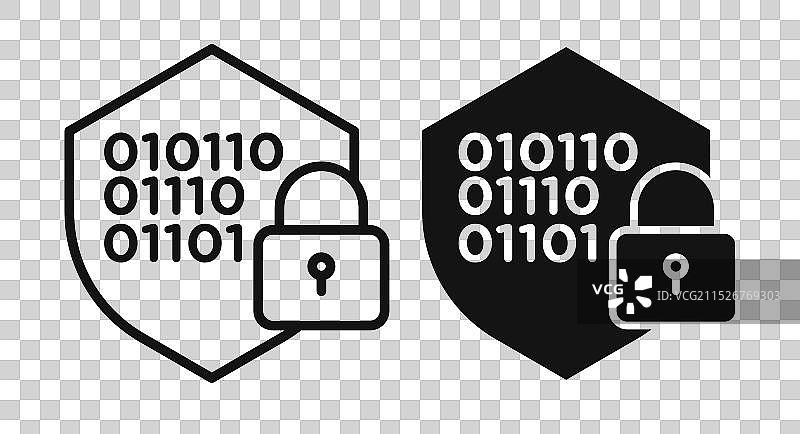 加密细线图标集图片素材