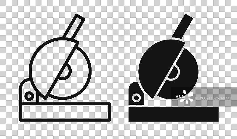 斜切锯细线图标集图片素材