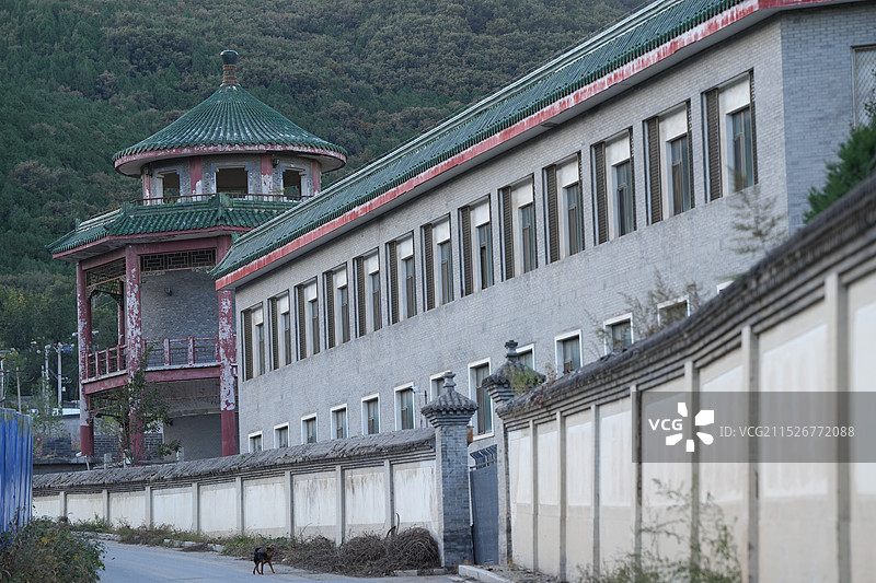 北京妙峰山周边永定镇古建筑图片素材
