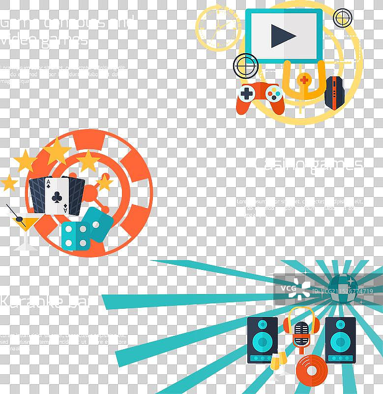 娱乐扁平banner合集图片素材