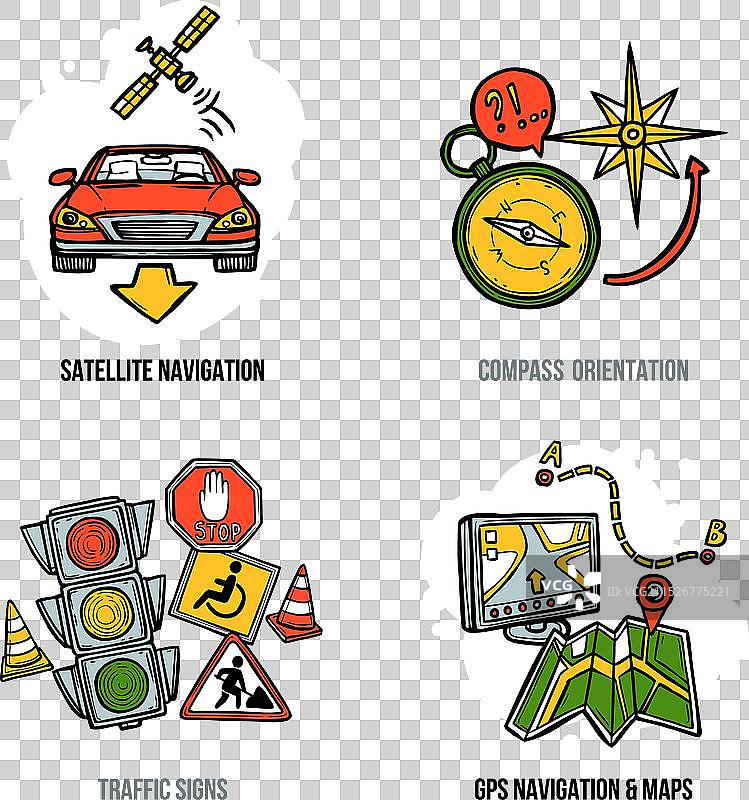 导航概念合集图片素材