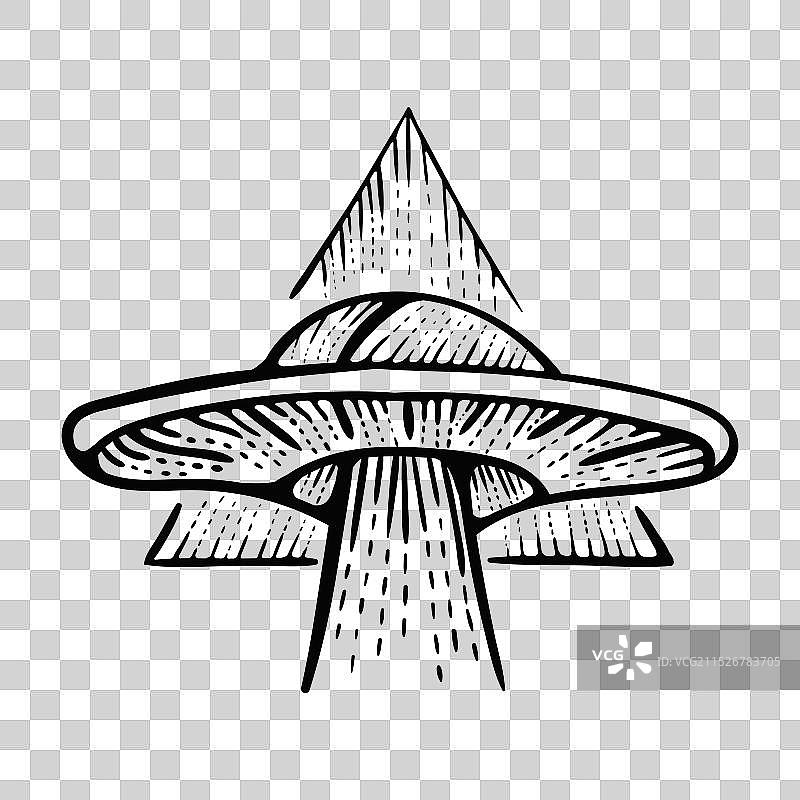 不明飞行物标志设计图片素材