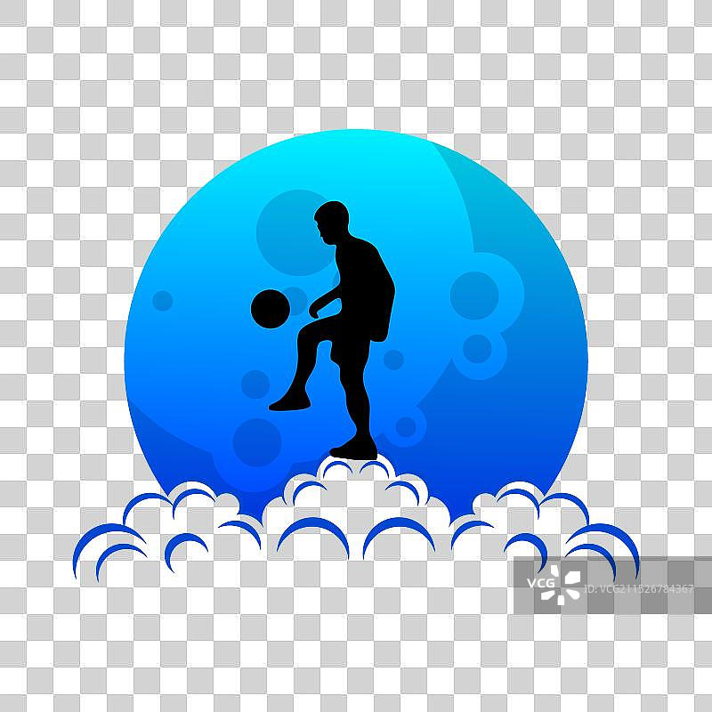 足球logo设计模板剪影图片素材