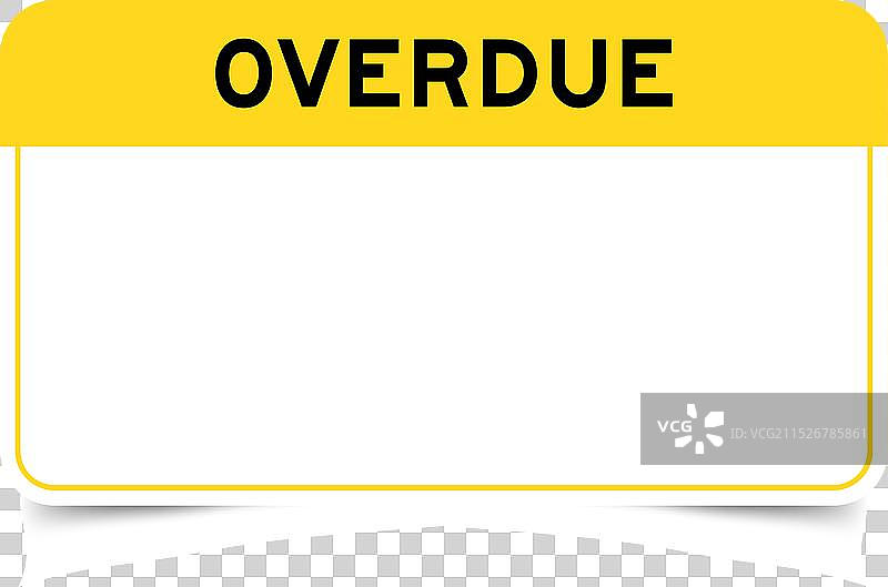 带有黄色标题的标签banner图片素材