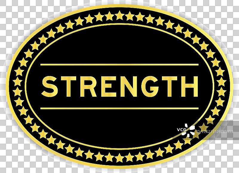 带文字的黑色金色椭圆形标签贴纸图片素材