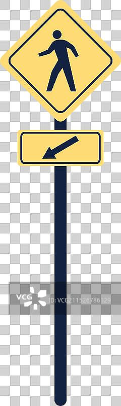 人行地下通道交通指示牌图片素材