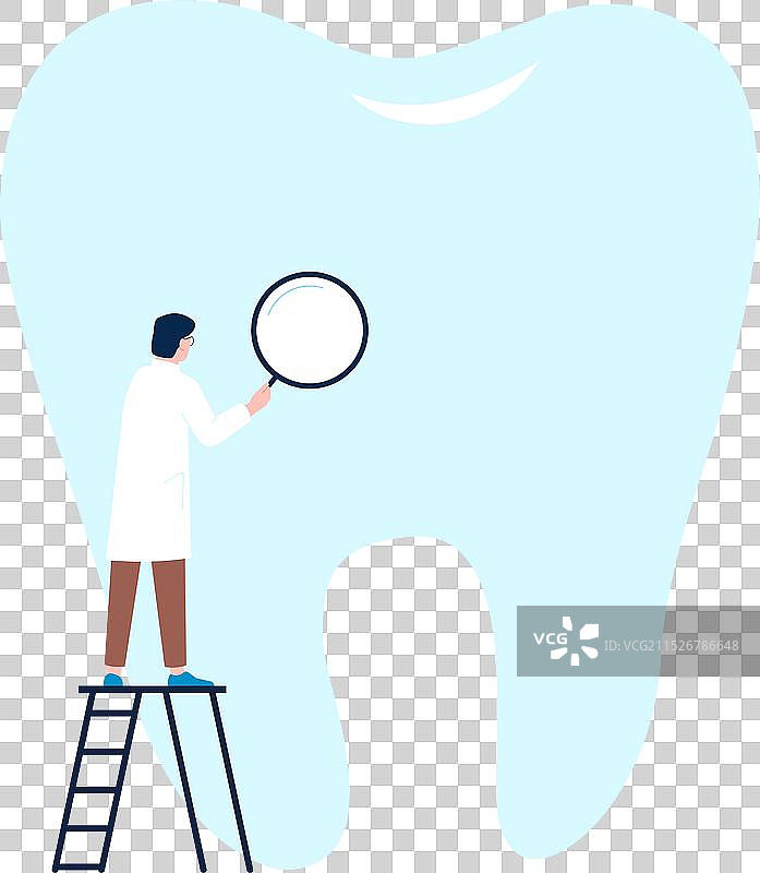 医生检查牙齿牙科护理医学图标图片素材